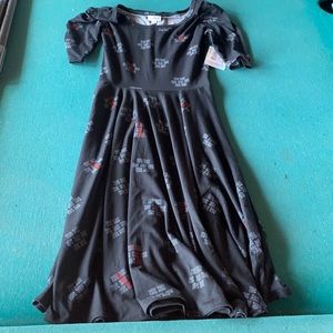 LuLaRoe size small black dress Nicole NWT